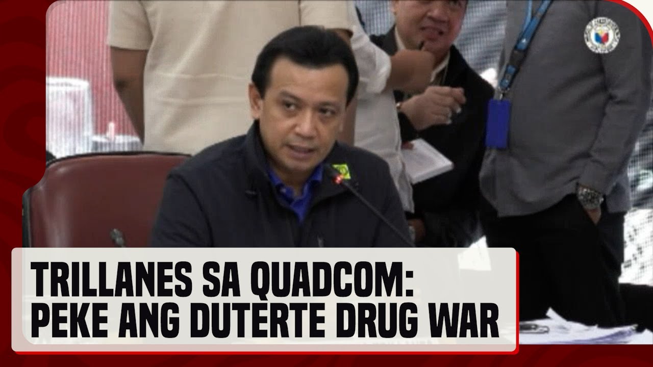 Dating senador Antonio Trillanes IV, dumalo sa quadcom hearing hinggil sa drug war