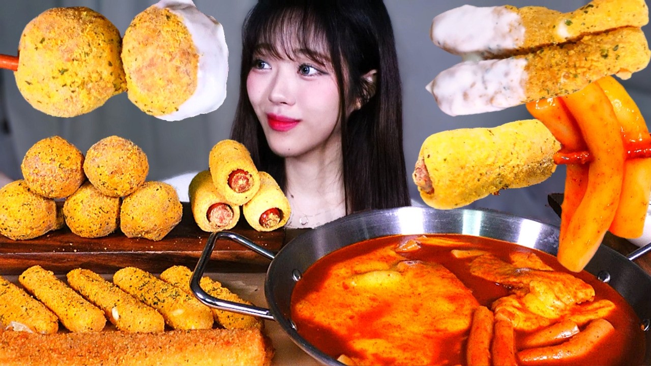 숟가락으로 마구 퍼먹는 신전떡볶이 제일매운맛🔥 뿌링클 사이드 전메뉴 꿀조합 리얼사운드 Spicy Cheese Tteokbokki & Bburinkle MUKBANG ASMR
