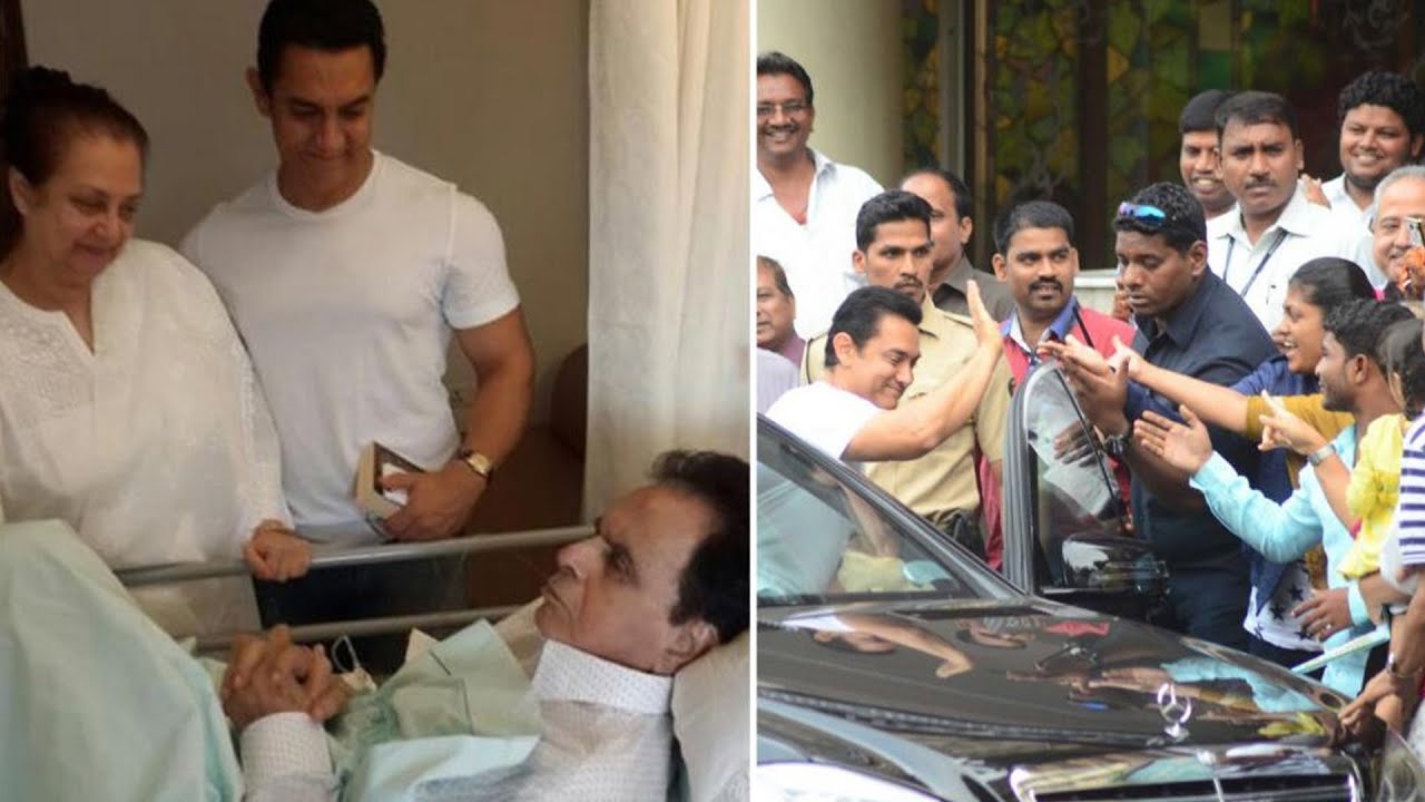 Aamir Khan Visit Dilip Kumar at Lilavati Hospital