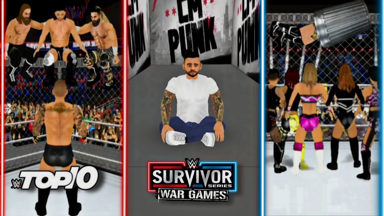 10 лучших моментов Wwe Survivor Series Wargames ||wr3d 2k23||
