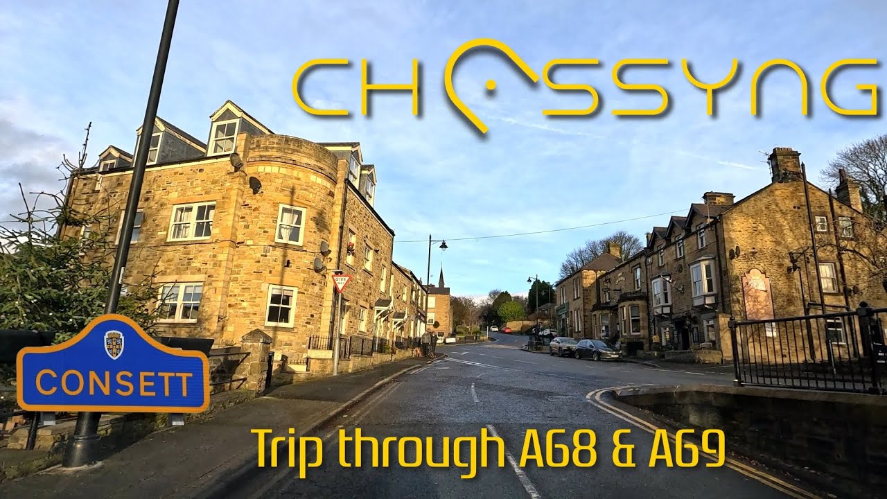 North East UK Road A69 A68 December 2024. A cloudy day with some sunshine. Shot on GoPro12 By Charly