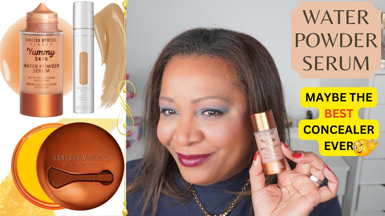 DANESSA MYRICKS YUMMY SKIN WATER POWDER SERUM / VISION CREAM COVER as CONCEALER. Two Day Test