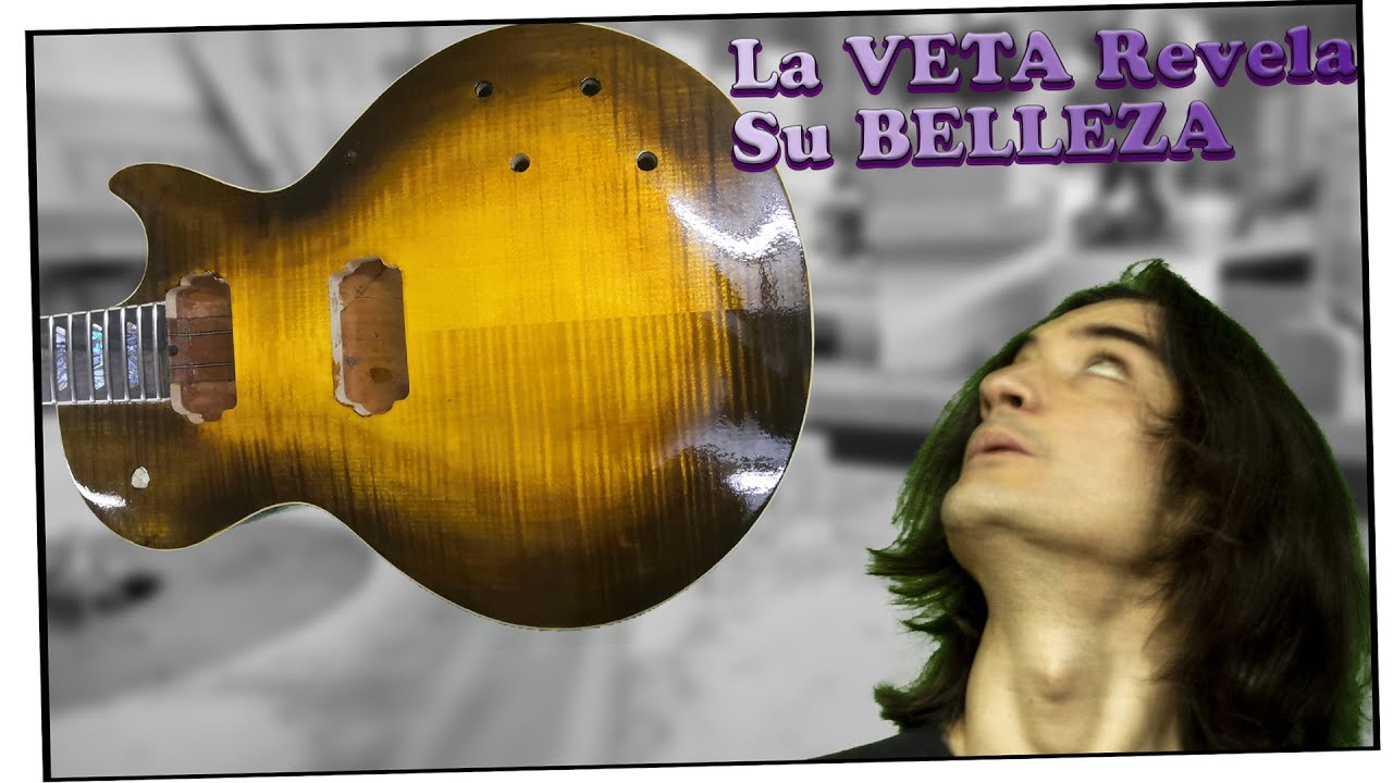 Ep 8 Aplicamos el ACABADO (Grain Filler + Tintado + lacado). Como hacer una guitarra Tipo Les Paul