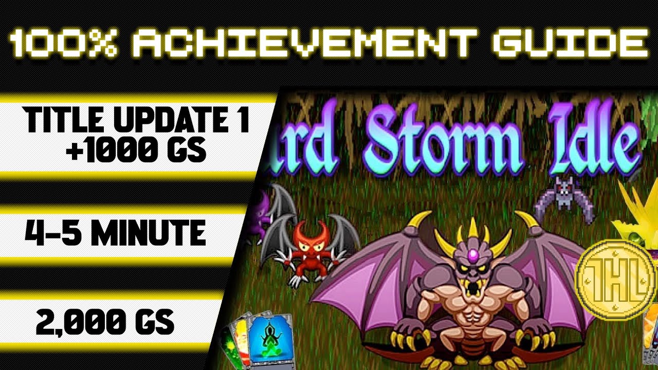 Обновление заголовка Card Storm Idle 1. Прохождение достижения 100% * 1000GS за 4-5 минут *