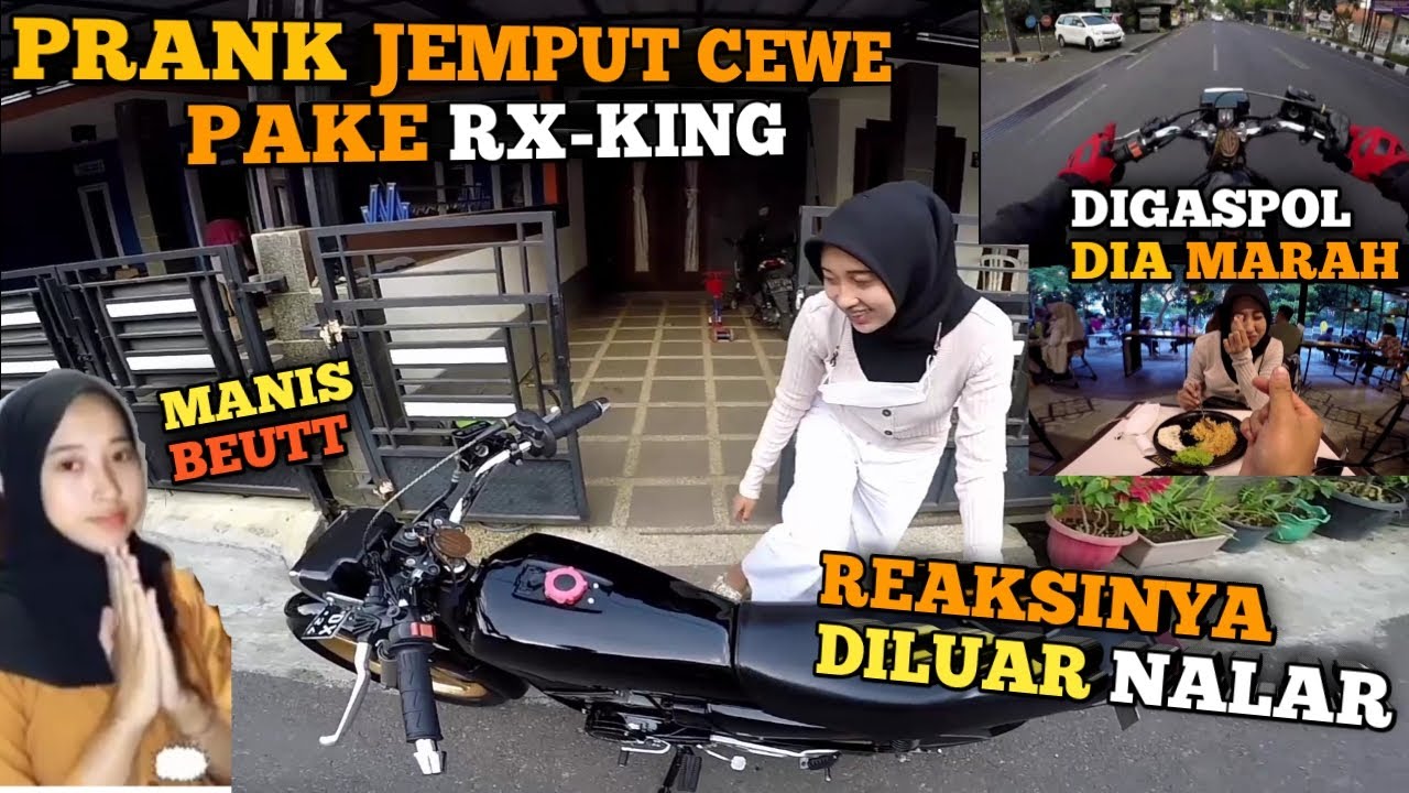 #BUCINVLOG PRANK CEWE JEMPUT PAKE RX-KING | REAKSINYA DILUAR NALAR