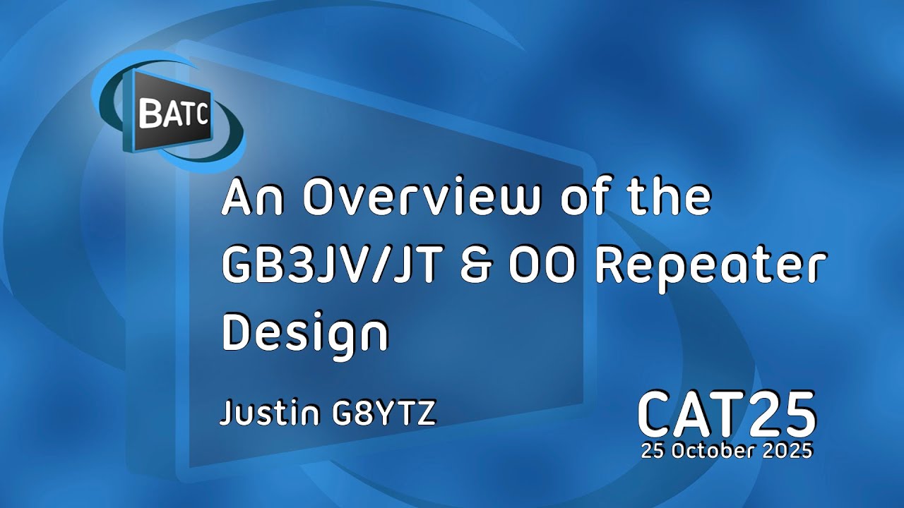 Overview of GB3JV/JT & OO repeater designs & overview of Auto Log Book entry system - Justin G8YTZ