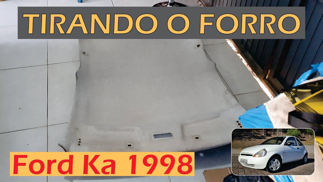 Tirando o forro de teto do Ford Ka - [4K]