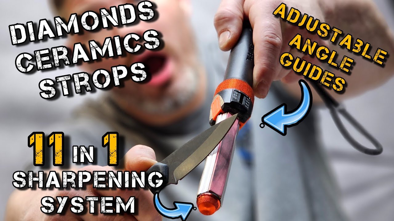Fully Loaded Adjustable Angle Guided SHARPAL 11 in 1 Sharpening System Has Everything You Need