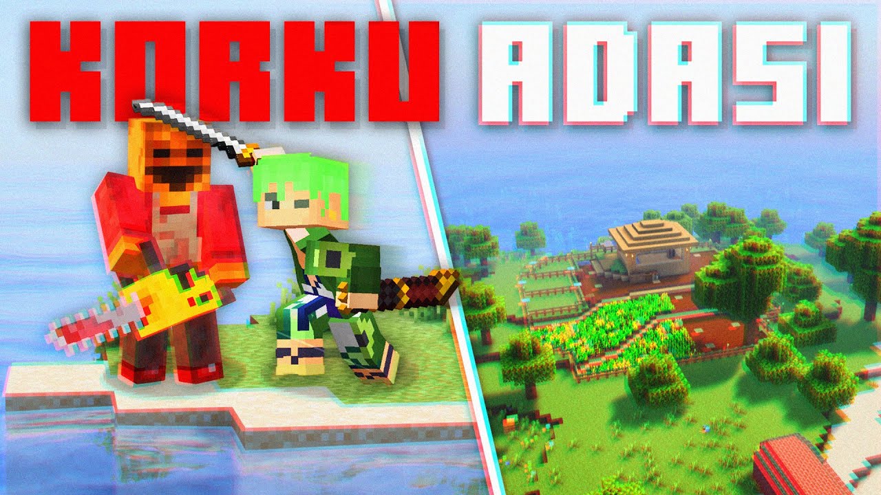 Minecraft'ın EN KORKUNÇ Issız Adasında Hayatta Kalmaya Çalıştım!