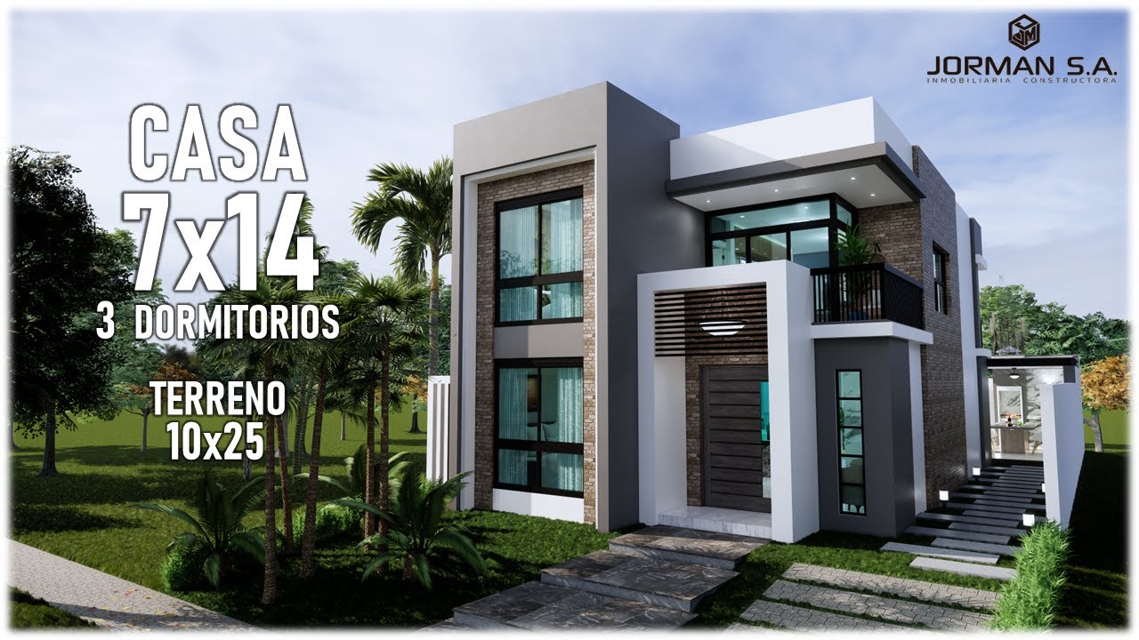 House Design | modelo de casa (7x14 metros) Home Design Plan
