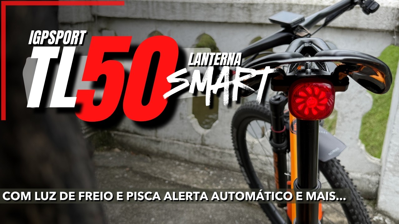 Lanterna INTELIGENTE pra bike - TL50 da IGPSPORT - Review completo