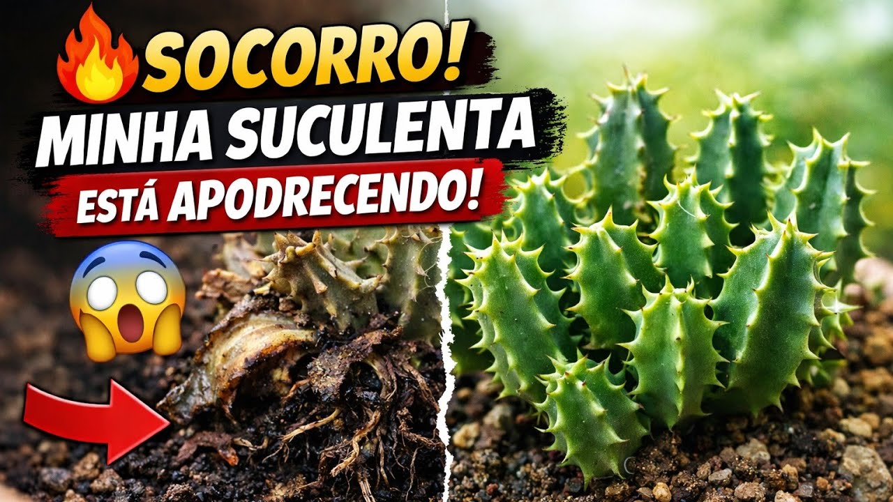 🛑 Socorro! Minha suculenta está apodrecendo