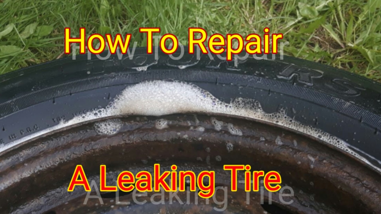 How to repair a LEAKING TIRE