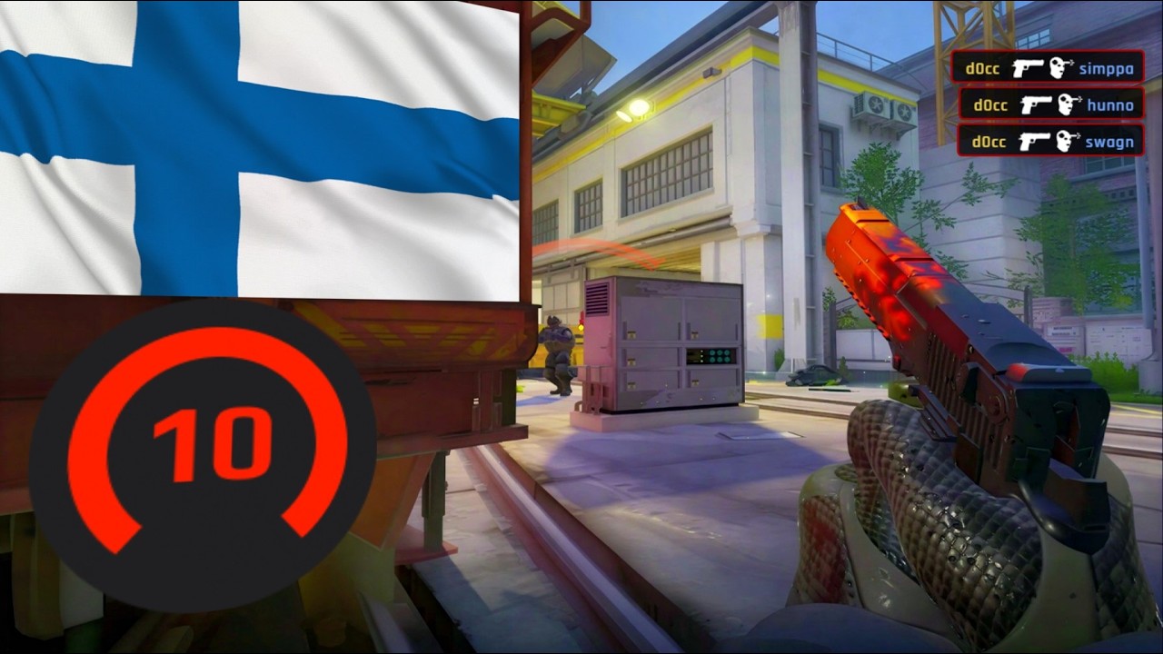D0cC DESTROYS FINNISH FACEIT 5 STACK...