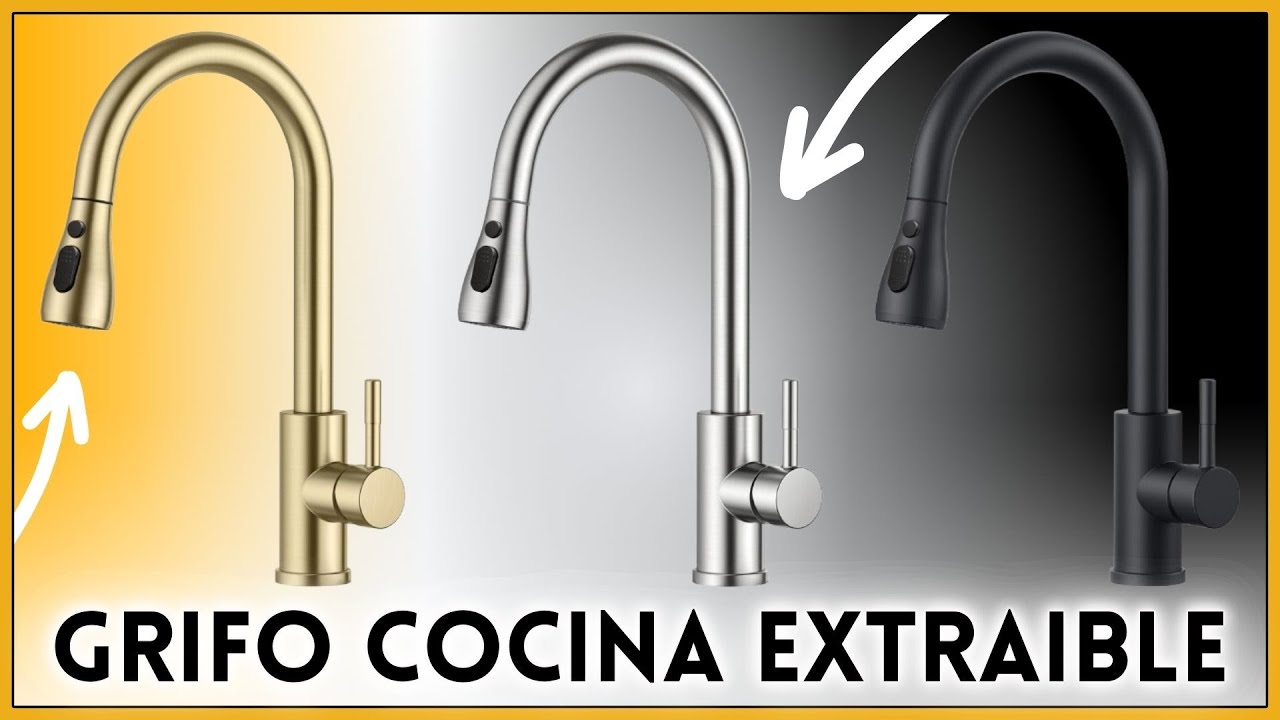FORIOUS Grifo Cocina, Grifo Cocina Extraible Grifo de Cocina Fregadero con 3 Modos Giratorio a 360&deg;
