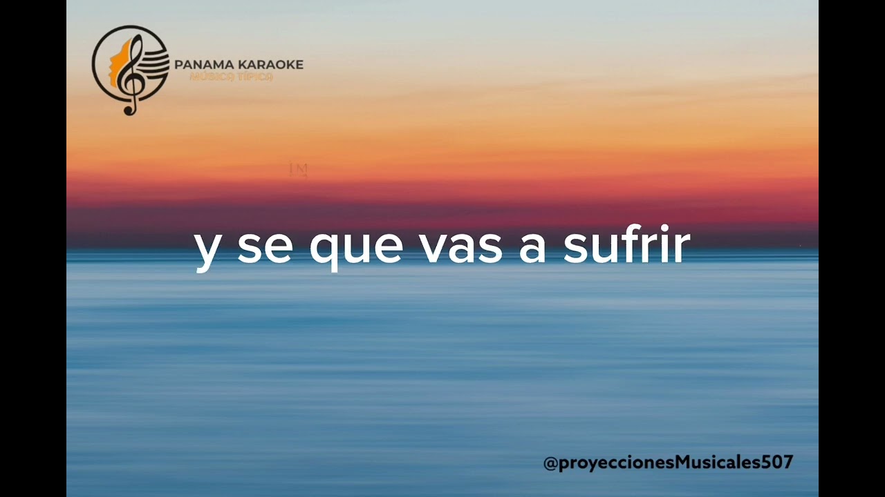 Se Que Llorarás - Victorio Vergara / KARAOKE