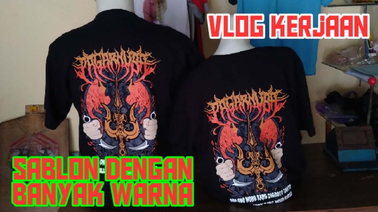 sablon kaos manual keren #sablonmanual #sablonkeren #sablonrubber #sabloncustom