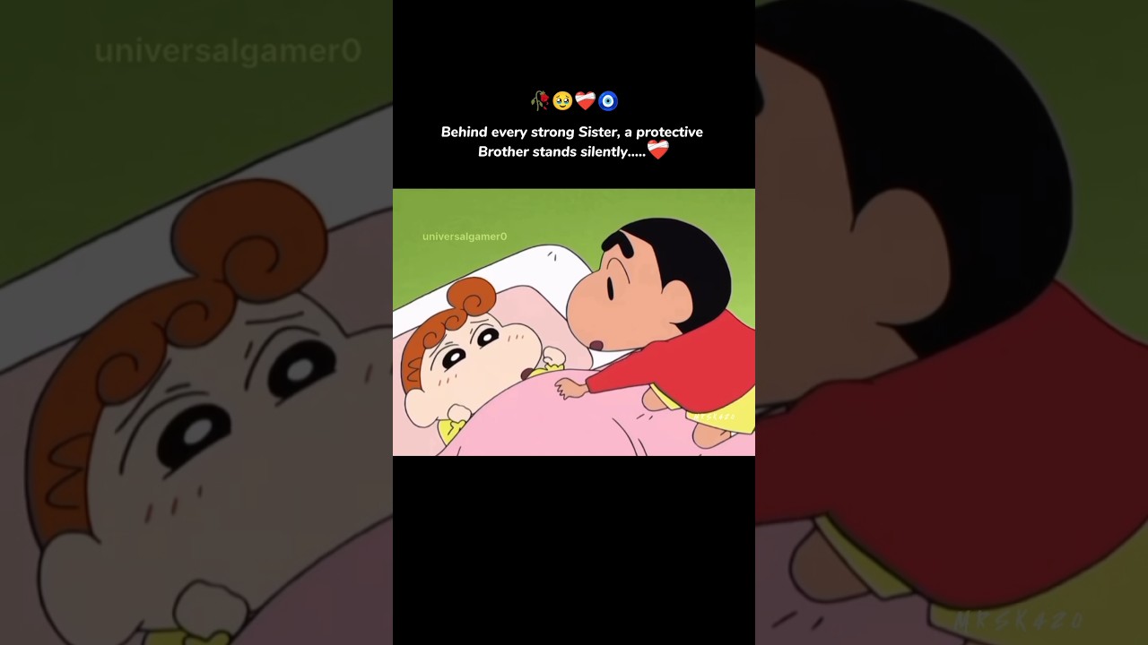🥀Shinchan Himawari brother sister cute bonding 🧿🥹 Shinchan emotional status #shorts #shinchan #amv