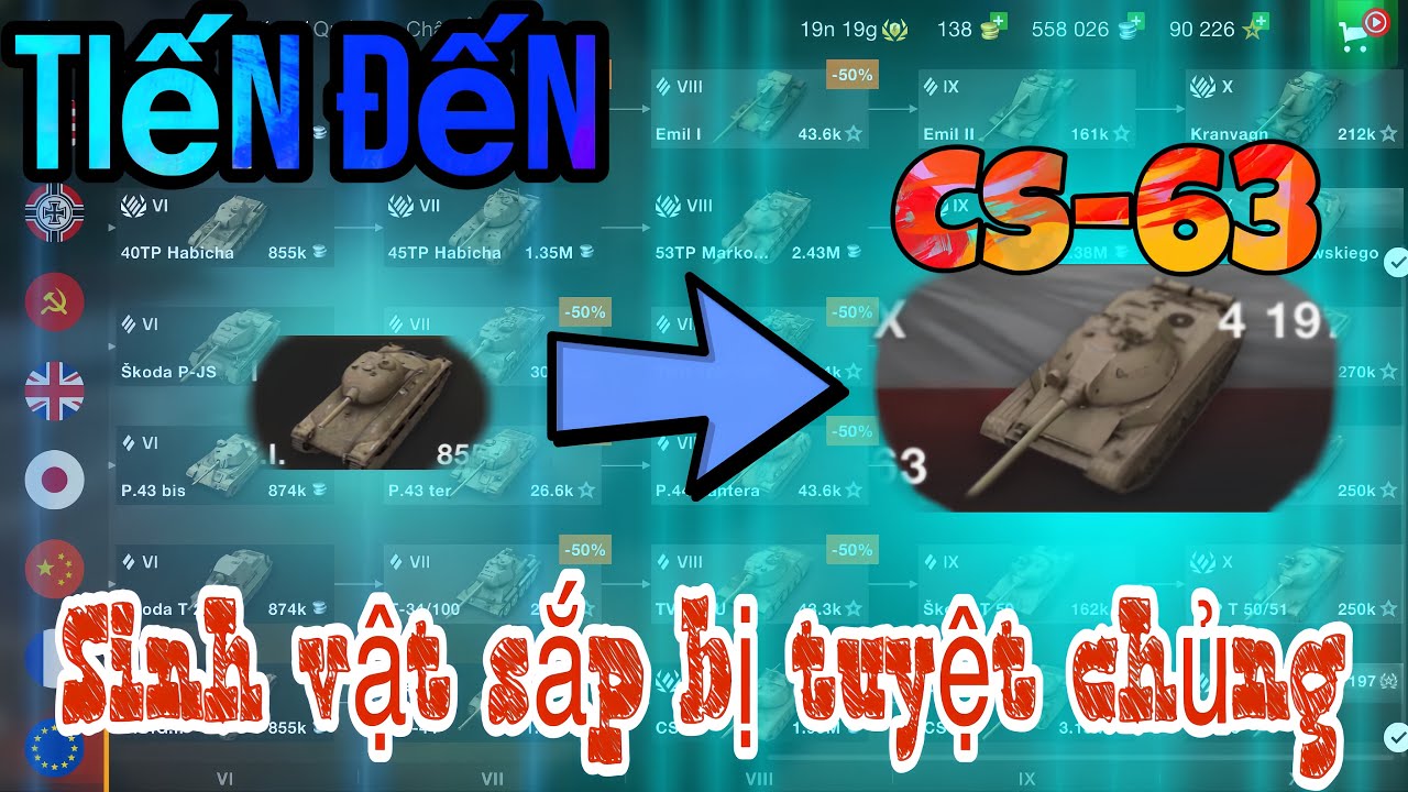 Hành trình đi full cây công nghệ(#1): CS-63 Sinh vật sắp bị tuyệt chủng=)/World of Tanks Blitz