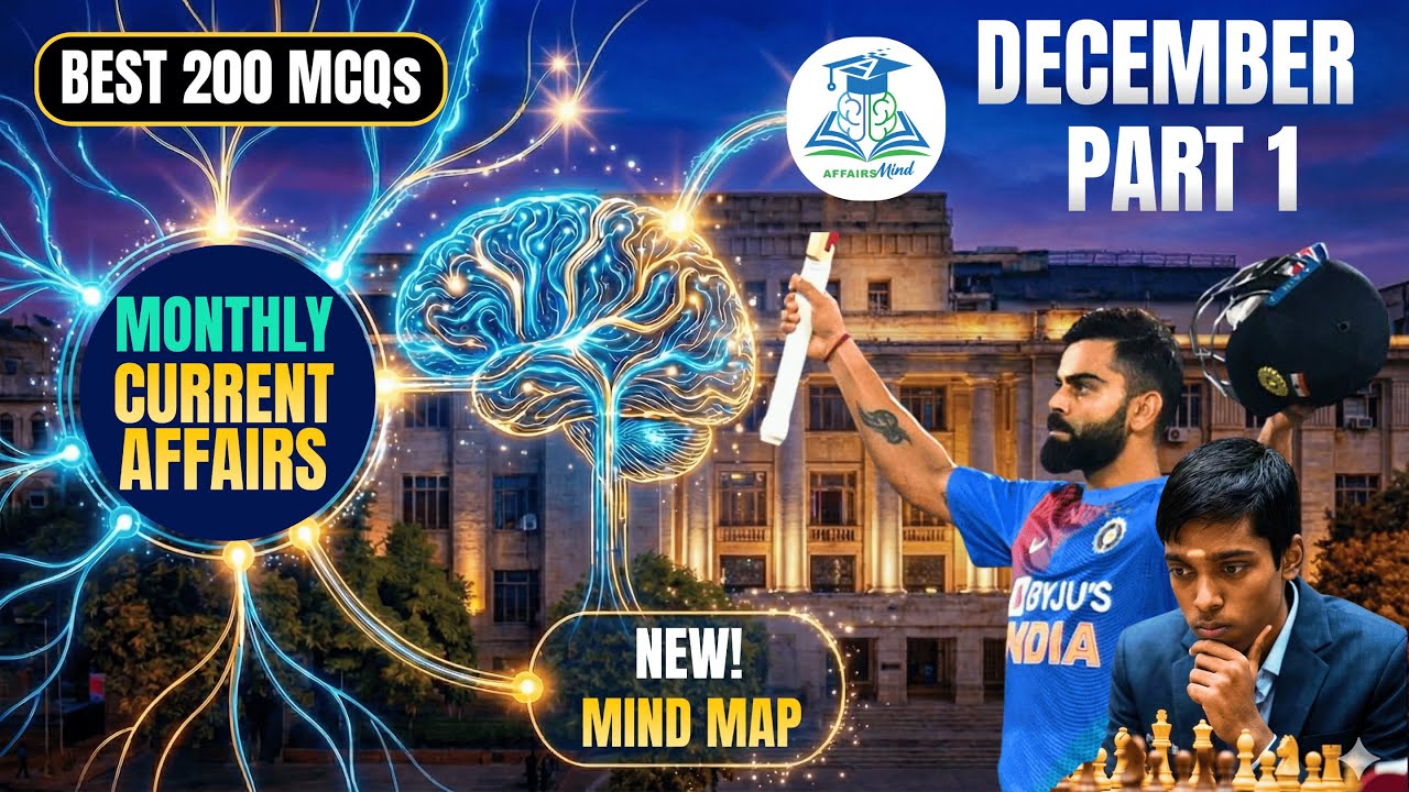 Best 200 MCQs December 2025 Part 1 l Mind Map l RBI l SIDBI l NABARD l IBPS l SBI l RRB l NIACL AO