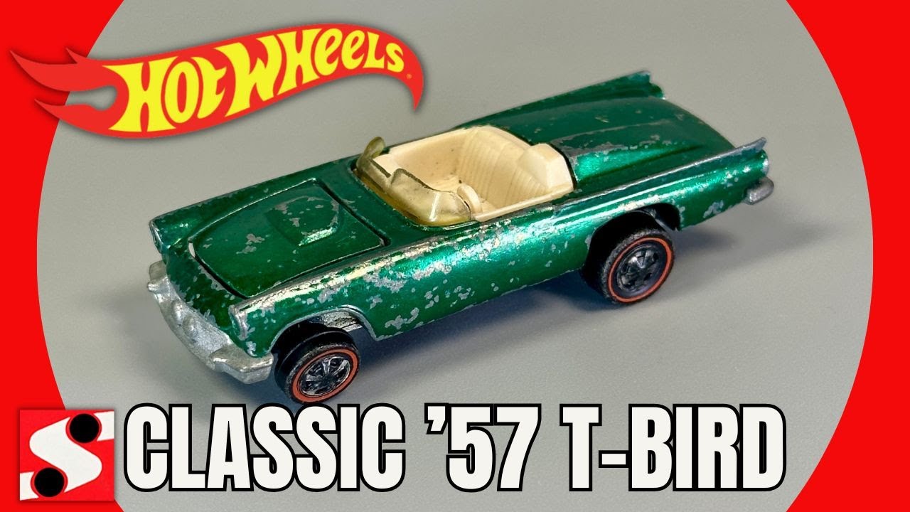 Hot Wheels Classic ’57 T-Bird Redline Restoration #hotwheels #diecastrestoration #redline