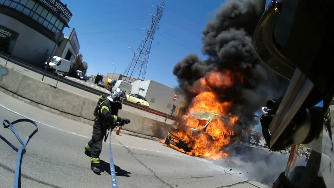 Bomberos: incendio de furgoneta