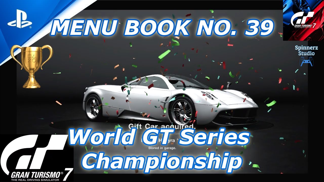 Gran Turismo 7 Cafe Menu Book No. 39 | GT7 Book No. 39 | World GT Series Championship