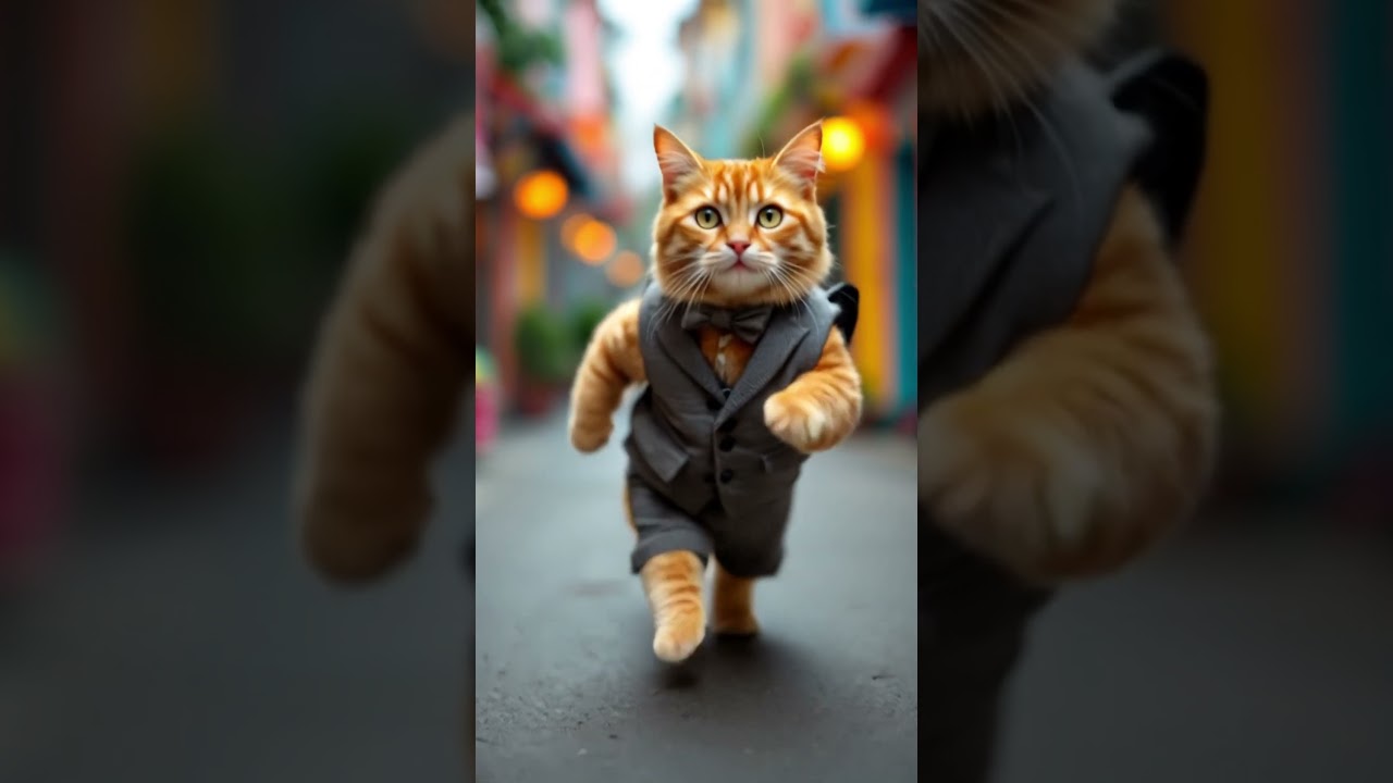 Chubby Cat STOPS Robbery in Broad Daylight! 🐱💼 #catlovers #cat #catvideos #catshorts #catholic