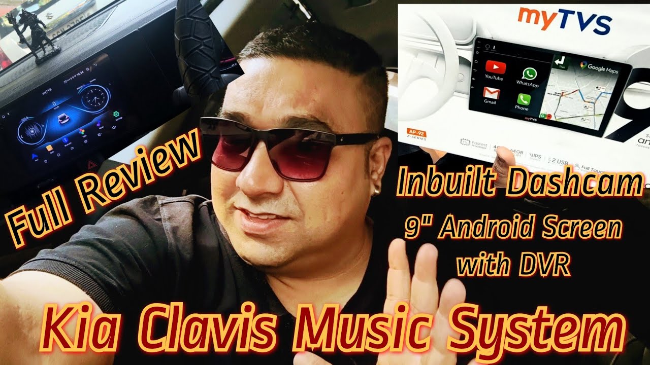 My TVS Brand Android Screen 🤩 with Inbuilt Dashcam 📸 🕺🏻Kia Clavis Music System 🎶🎵🎶