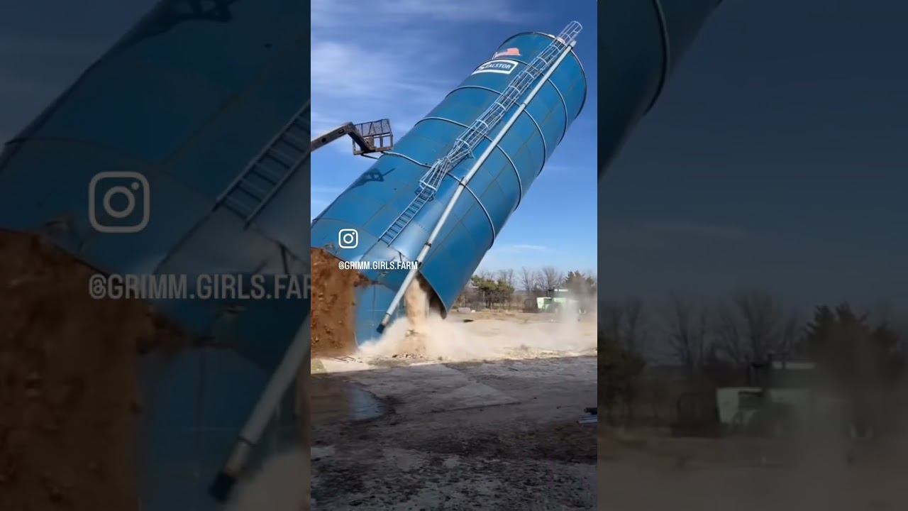 The Silo collapsing!￼