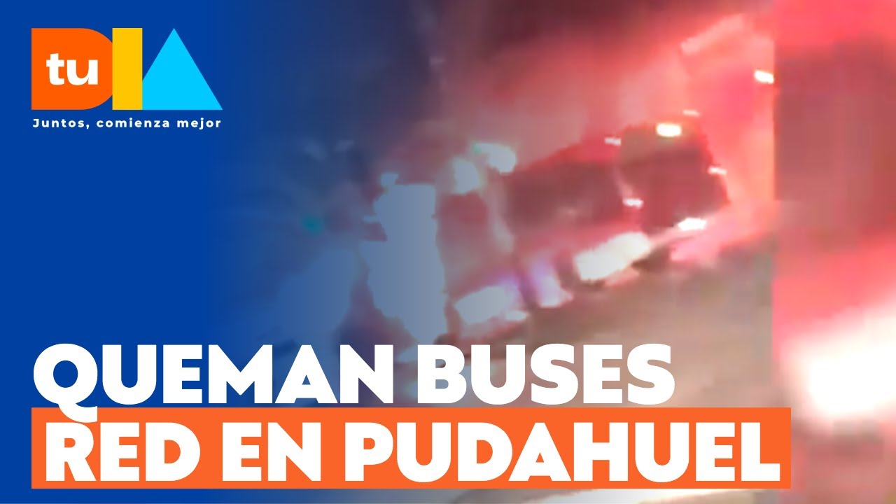 Disturbios en conmemoración de muerte de barrista en Pudahuel: Dos buses fueron quemados | Tu Día