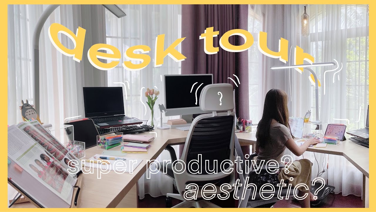 Desk Tour เปิดโต๊ะหนังสือสุด productive +พิกัดของที่ทุกคนขอมา! (My super productive desk)