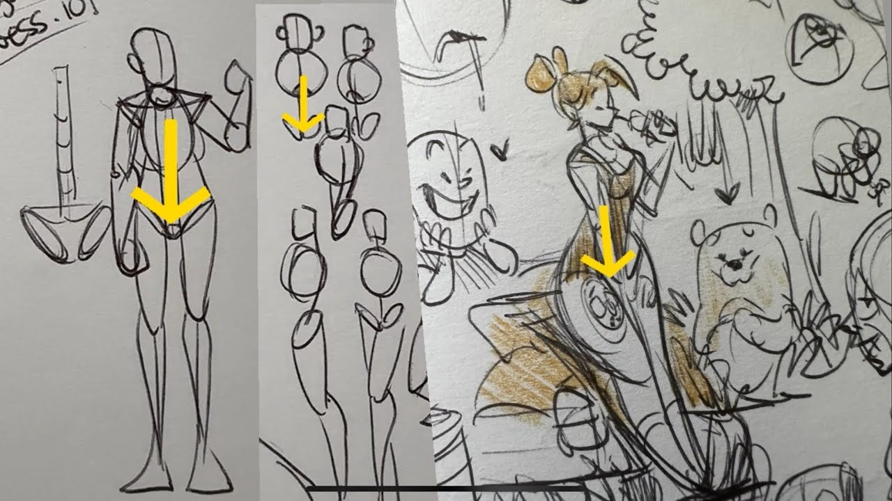 The Arrow method - drawing the body 101