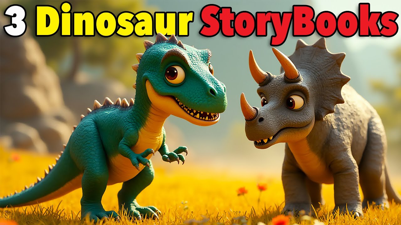 Книги для чтения вслух о динозаврах 🦕 3 истории для детей