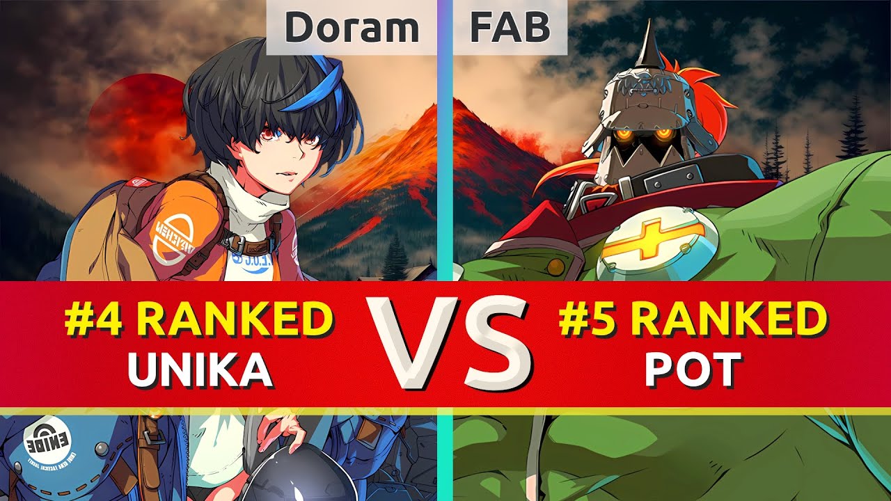 GGST ▰ Doram (#4 Ranked Unika) vs FAB (#5 Ranked Potemkin). High Level Gameplay