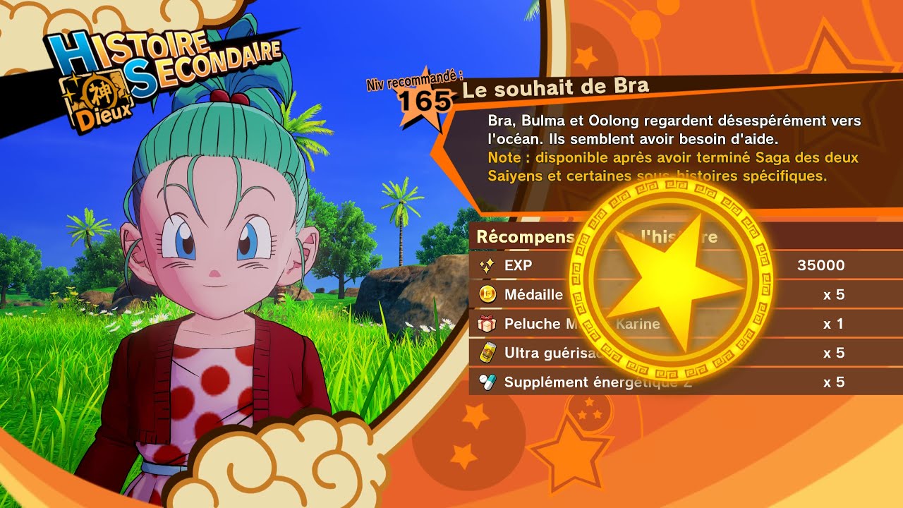 DRAGON BALL Z KAKAROT: Le Souhait de bra - DLC Le Prochain Voyage de GOKU