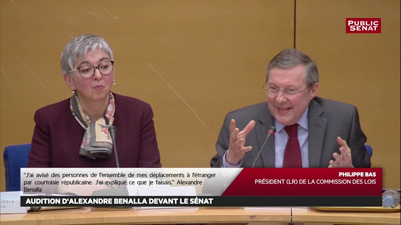 15H53. Passe d’armes entre Philippe Bas et Alexandre Benalla : « Vous vous abritez derrière la m