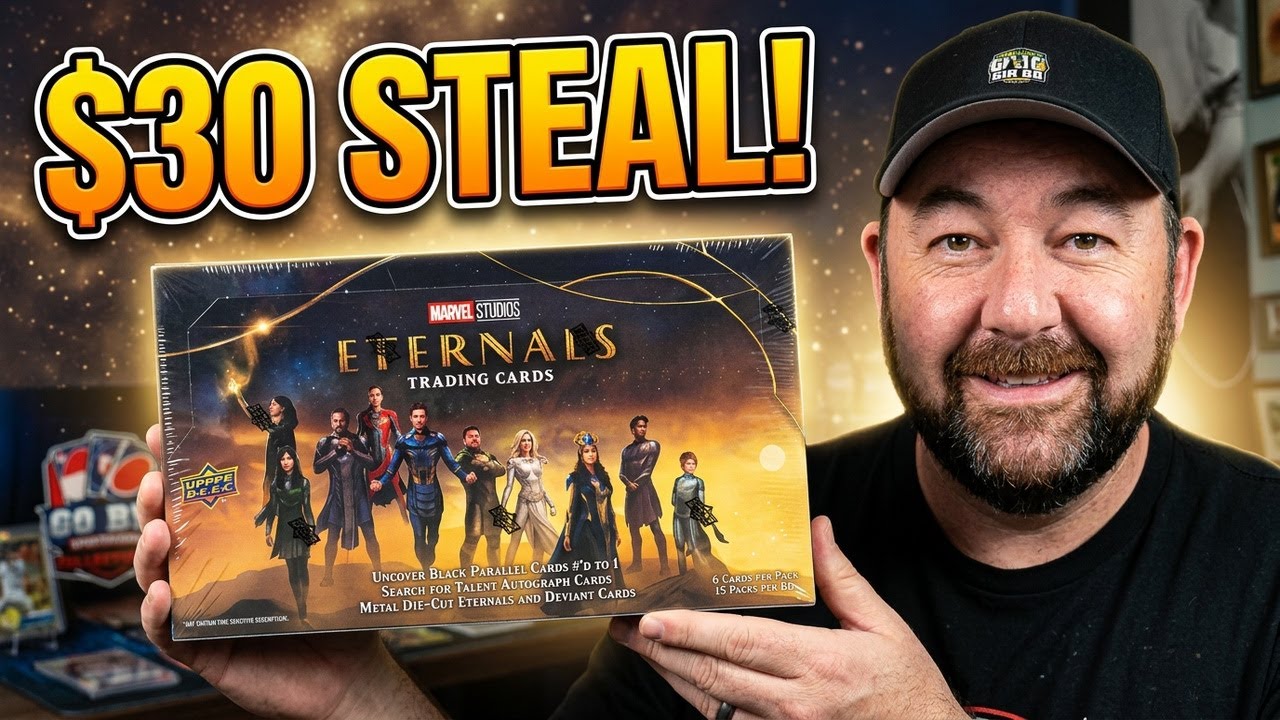 🎬 MARVEL ETERNALS HOBBY BOX RIP – $30 STEAL + MASSIVE HIT! 🚀