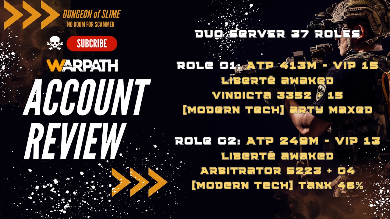 Duo Server 37 Roles Account - ATP (417m - 249m) - LIBERTÉ AWAKED