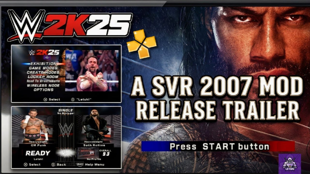 WWE SMACKDOWN VS RAW 2007 MOD 2K25 FOR PSP IS OFFICIALLY RELEASED