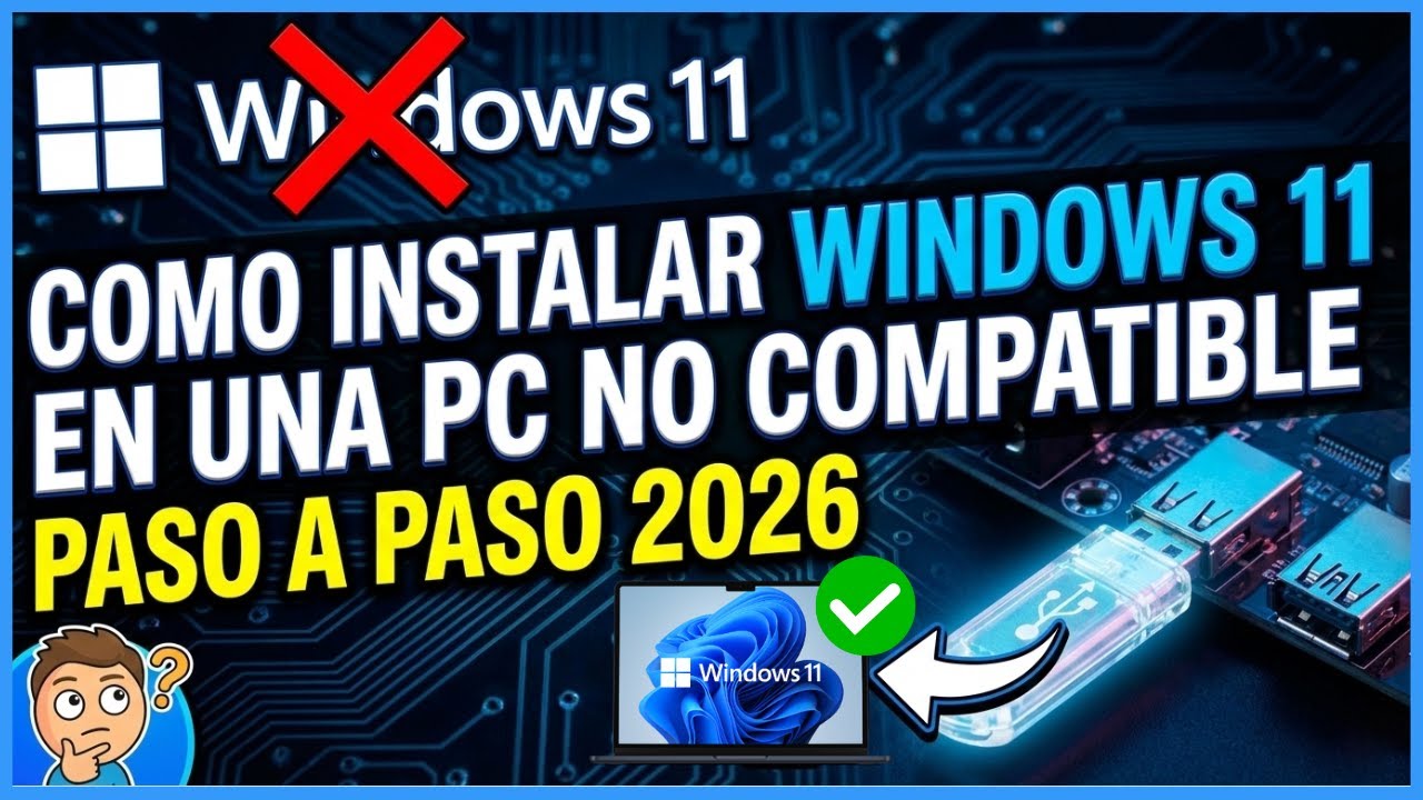 Como instalar Windows 11 En una Pc No Compatible 2025