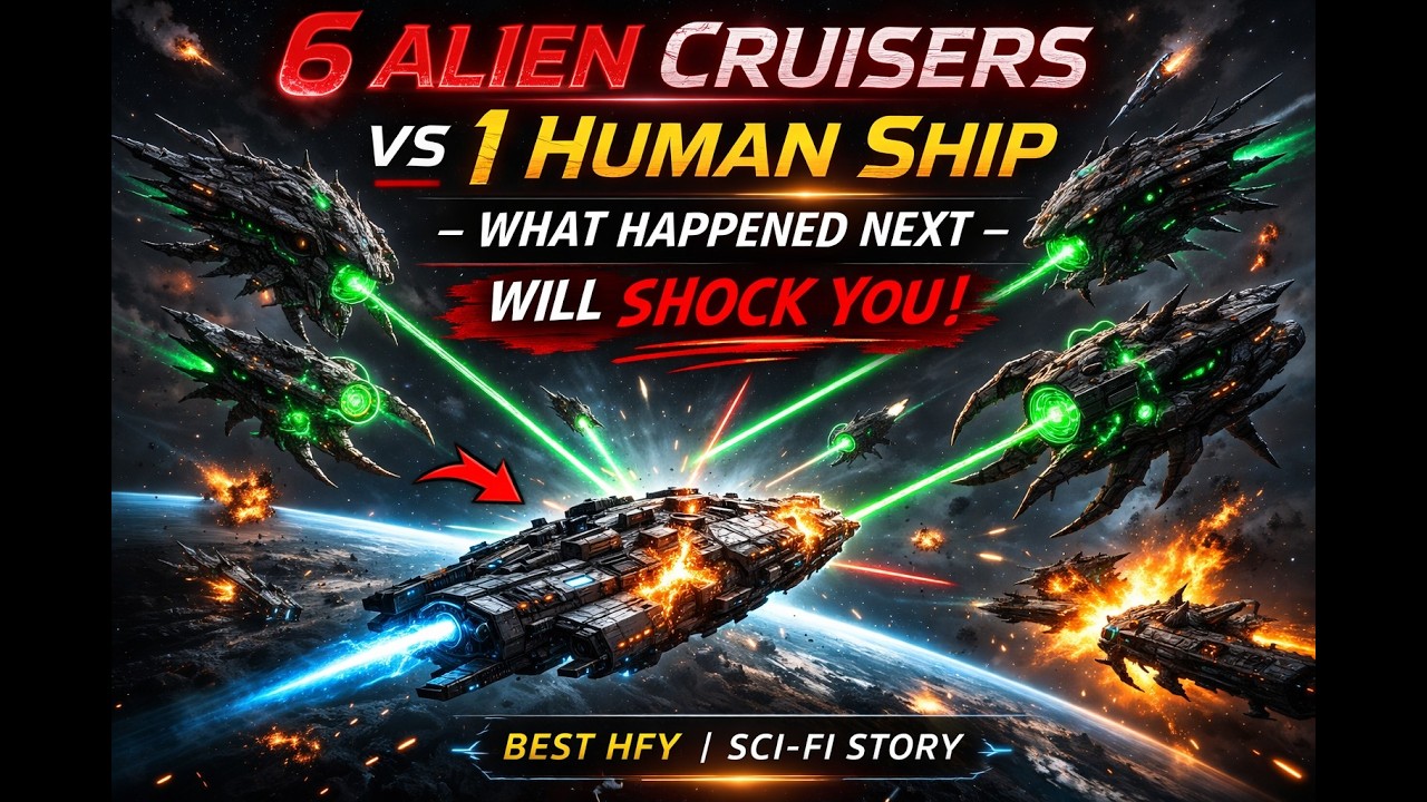 6 Alien Cruisers vs 1 Human Ship – What Happened Next Will Shock You| Best HFY  | HFY SCI-FI Story