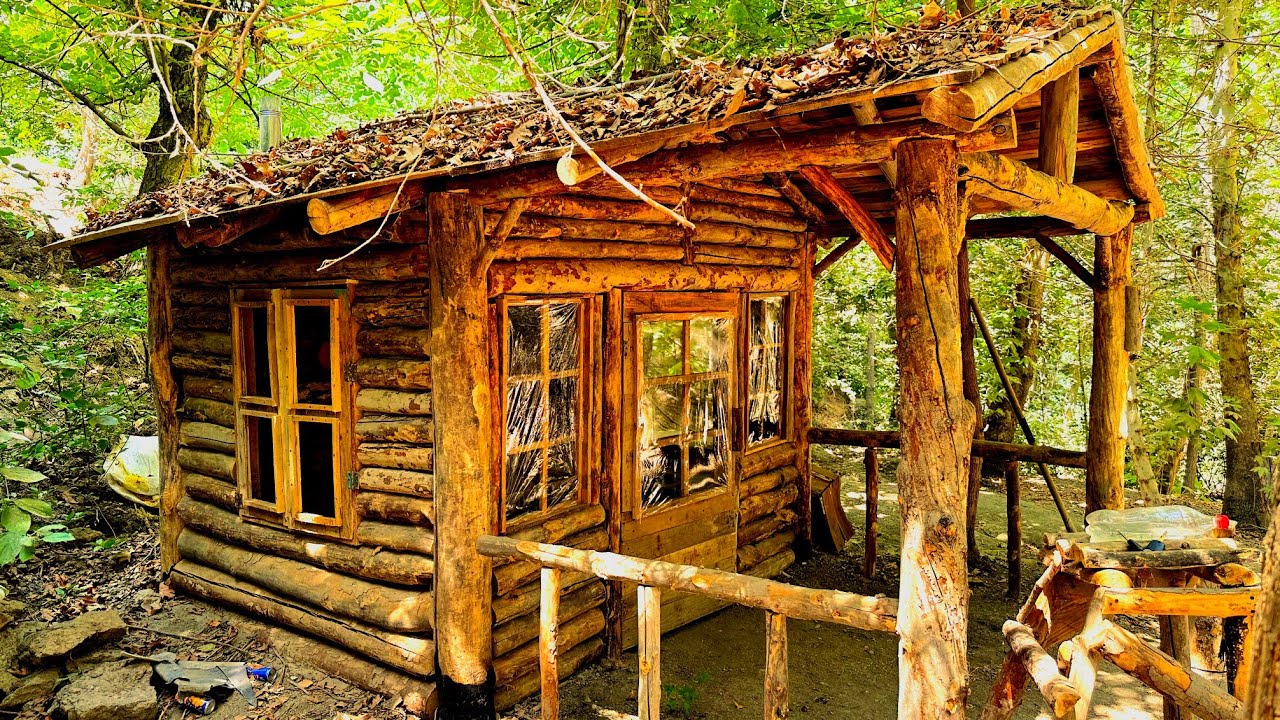 The End Of The Story:Step By Step ,Building The Forest Ranger's House In Bear Territory. 