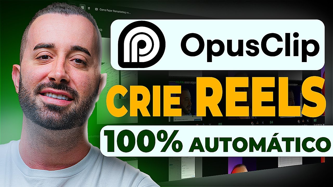 PARE DE EDITAR! 🛑 Crie 10 Vídeo Shorts e Reels  100% Automático. Opus Clip Como Funciona?