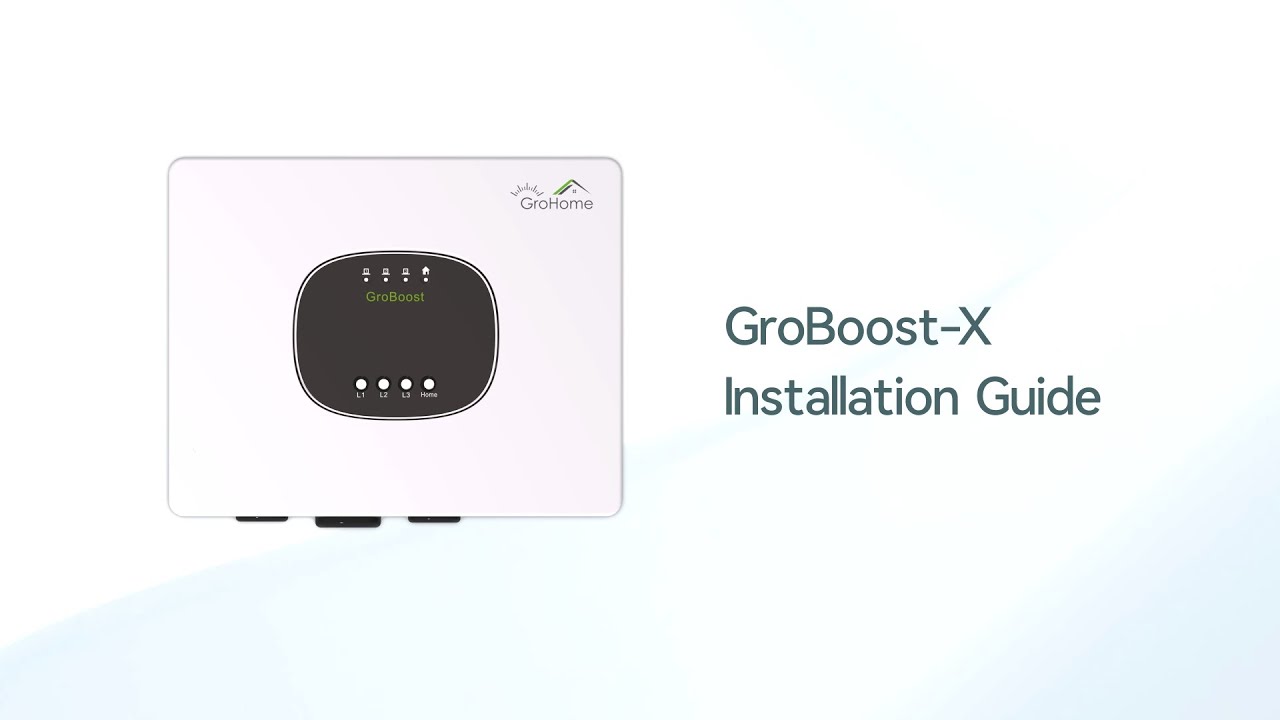 Growatt GrowBoost X | Installation & Configuration Guide