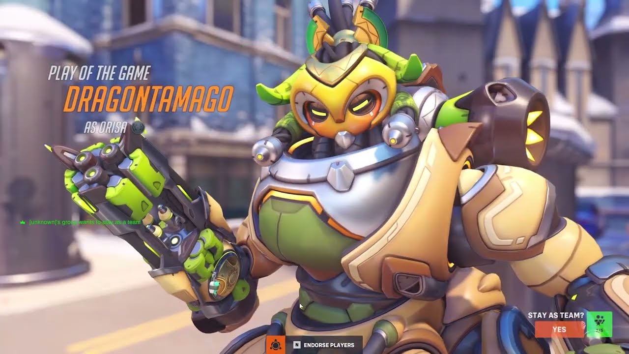 Overwatch2: Orisa gameplay New Queen Street (no commentary)