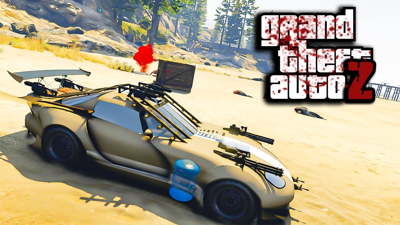 GTA V ZOMBIES - DESTRUINDO OS MILITARES COM O NOVO CARRO DE APOCALIPSE! EP52