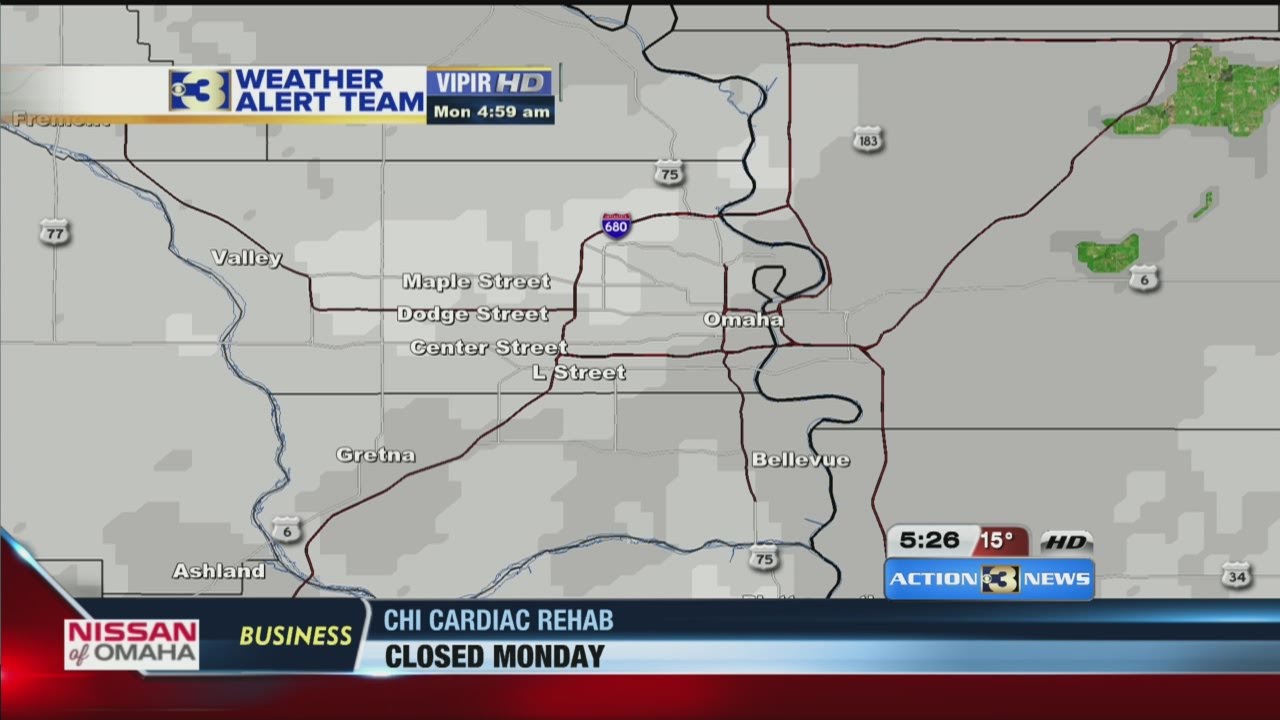 KMTV Action 3 News This Morning - 5:30AM weather hit