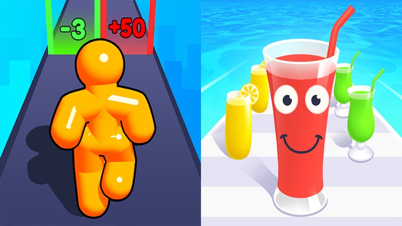 Tall Man Run VS Juice Run - All Levels Gameplay Android iOS Ep 1