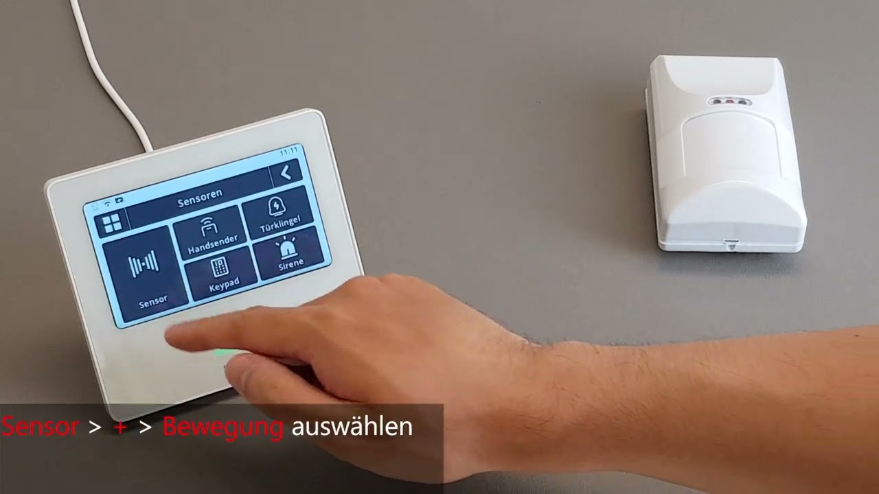 BERGHOCH I Funk-Alarmanlage Touch I Bewegungsmelder I Tier-Immun anmelden